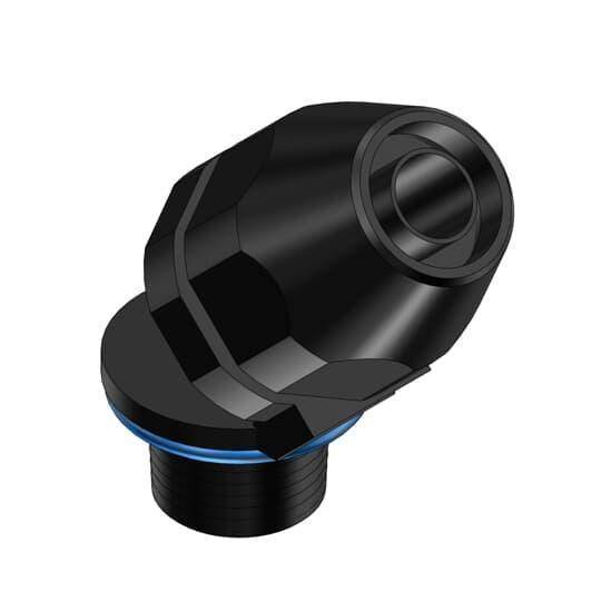 T&B® Plastic Bullet® LT4200P Flexible Conduit Connector, 2 in Trade, 45 deg, Thermoplastic