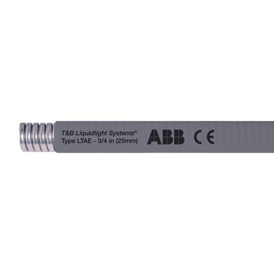 T&B® Industrial Fitting Liquidtight Systems™ LTAES01B-C Type LTAE Liquid Tight Flexible Metal Conduit With PVC Jacket, 3/8 in Trade, 0.484 in ID x 0.71 in OD, 100 ft L, Aluminum