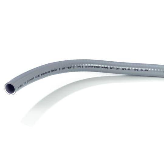 T&B® Industrial Fitting XTRA FLEX® LTC038GY-1000 Type B Commercial Grade Non-Metallic Liquid Tight Flexible Conduit, 3/8 in Trade, 12.3 mm ID x 18 mm OD, 1000 ft L, PVC