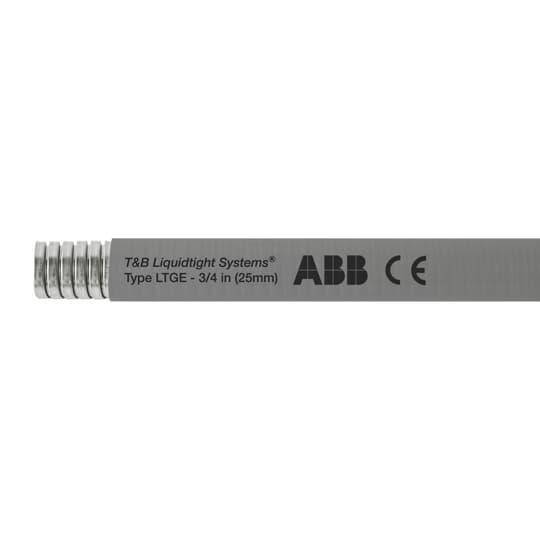 T&B® Industrial Fitting Liquidtight Systems™ LTGES01B-L Type LTGE Liquid Tight Flexible Metal Conduit With PVC Jacket, 3/8 in Trade, 0.484 in ID x 0.71 in OD, 1000 ft L, Steel