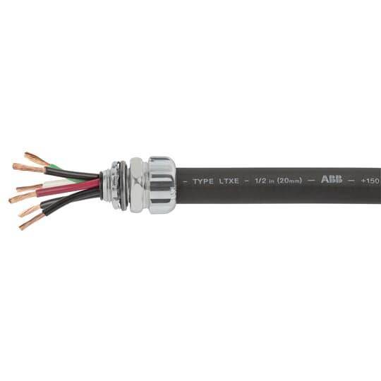 T&B® Liquidtight Systems™ LTXES02B-C Type LTXE Extreme Temperature Liquid Tight Conduit, 1/2 in Trade, 0.622 in ID x 0.84 in OD, 100 ft L, Steel