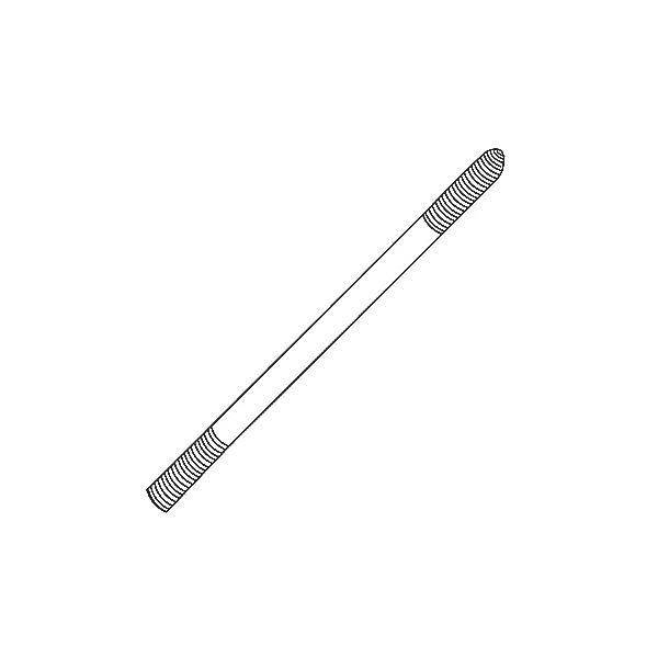Superstrut® E151-3/8X6B E151 Screw Rod, 3/8-16 Thread, 6 in OAL, Steel
