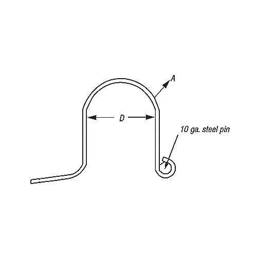 Kindorf® PBJ800-18 PBJ800 Pipe Strap, 18 in Nominal, Steel
