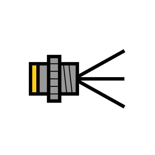 Turck versafast® U0873-34 Single-Ended Front Mount Receptacle, 30 V, 3 A, Female Slot End