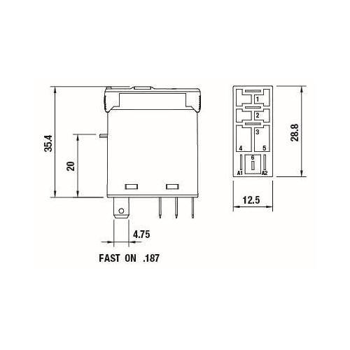 Turck C10-A10X/024VDC Power Relay, 1 Changeover Contact, 24 VDC V Coil