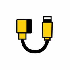 Turck Eurofast® TC8S 2-A653-1M-RS 5.3T Double End Cordset, M12 Straight Male x Straight Female Connector, 1 m L Cable, 3 Poles