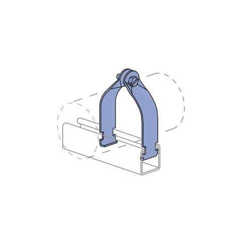 Unistrut® P1213AS-EG Universal Assembled Pipe Clamp, 1 in Conduit, 400 lb Load, HRPO Steel