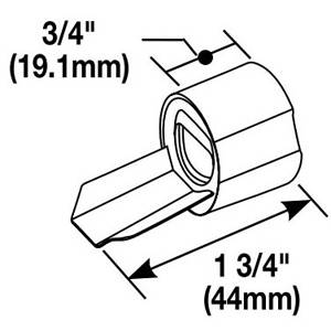 1-3/4" L Legrand North America LLC 5782 Raceway Conduit Connector, Galvanized Steel