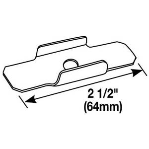 2-1/2" L Legrand North America LLC V5703 Raceway Support Clip, Ivory