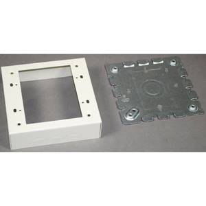 2-Gang Legrand North America LLC V5747-2 Raceway Switch and Receptacle Box, Ivory