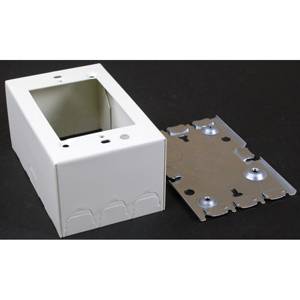 1-Gang Legrand North America LLC V5747 Raceway Switch and Receptacle Box, Ivory