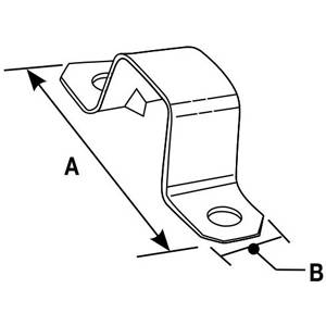 1-13/16" x 5/8" Legrand North America LLC V704 Raceway Mounting Strap, Ivory