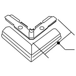 2" L Legrand North America LLC V711 Raceway Elbow, Ivory