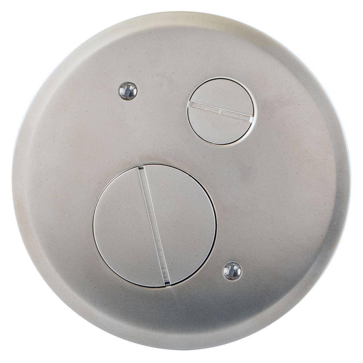 Wiring Device-Kellems S1R4FFCVRNKL S1R Concrete Floorboxes, 4 in Dia, 5.5 in W, Furniture Feed Cover, Cast Aluminum