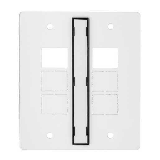 Wiring Device-Kellems S1R8CSP6DJ S1R Recessed Fire-Rated Poke-Through Components Furniture Feed 8 in Series, Steel