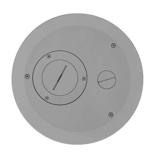 Wiring Device-Kellems S1R8FFCVRGRY S1R Recessed Fire Rated Poke Through Covers Furniture Feed 8 in Series, Aluminum