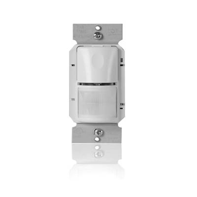 WattStopper® WS250W Dual Voltage Wall Switch Occupancy Sensor, 120/277 VAC, Passive Infrared Sensor, 35 x 30 ft Major Motion, 20 x 15 ft Minor Motion Coverage, Wall Mount