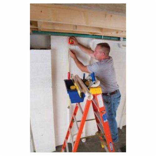 WERNER® 6206 6200 Type IA Step Ladder, 6 ft H Ladder, 300 lb Load, 5 Steps, Fiberglass, A14.5