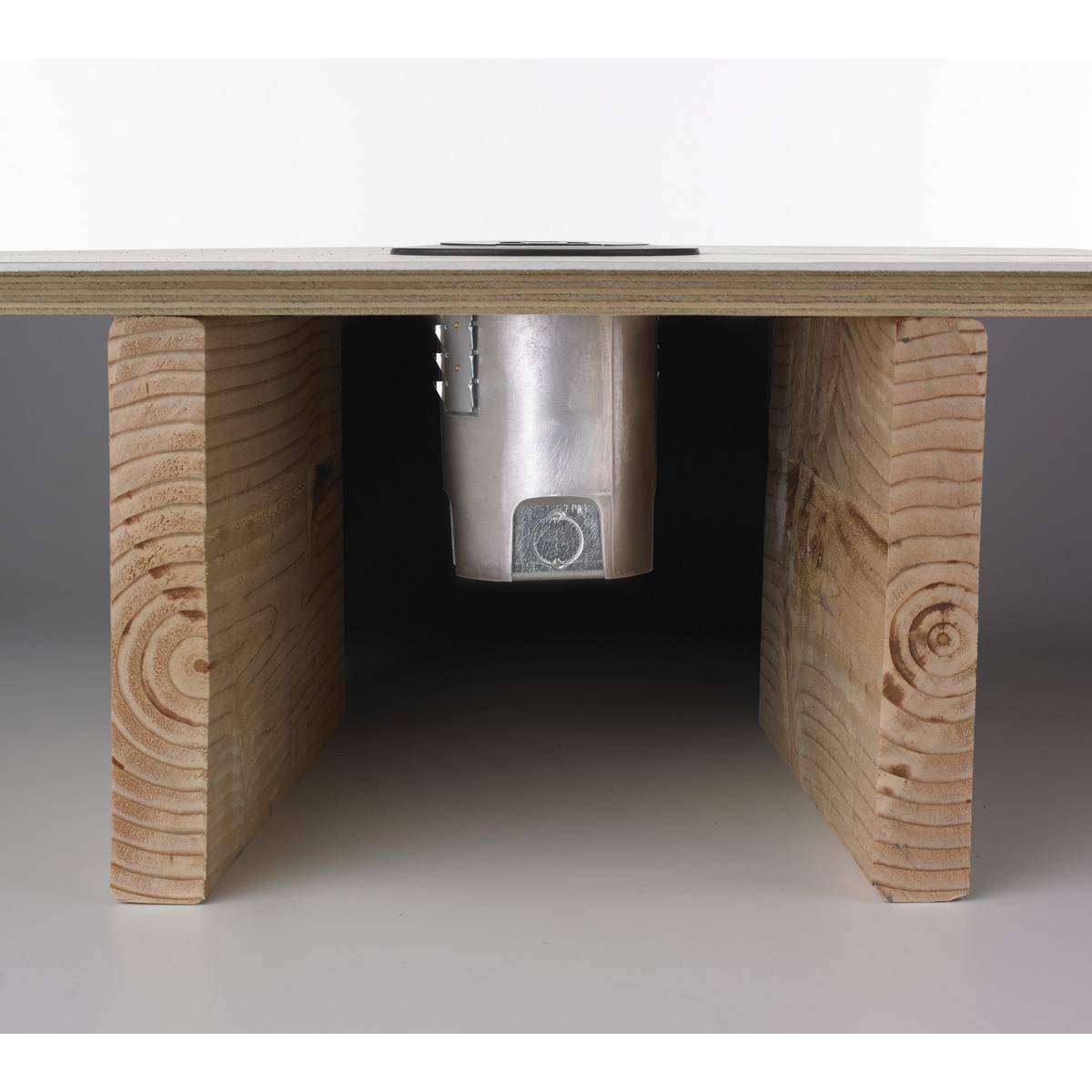 Wiring Device-Kellems AFBS1R4DIV Low Voltage Divider, 5.65 in L, Galvanized Stamped Steel, For Use With SystemOne® 4 in Round Recessed Floor Box