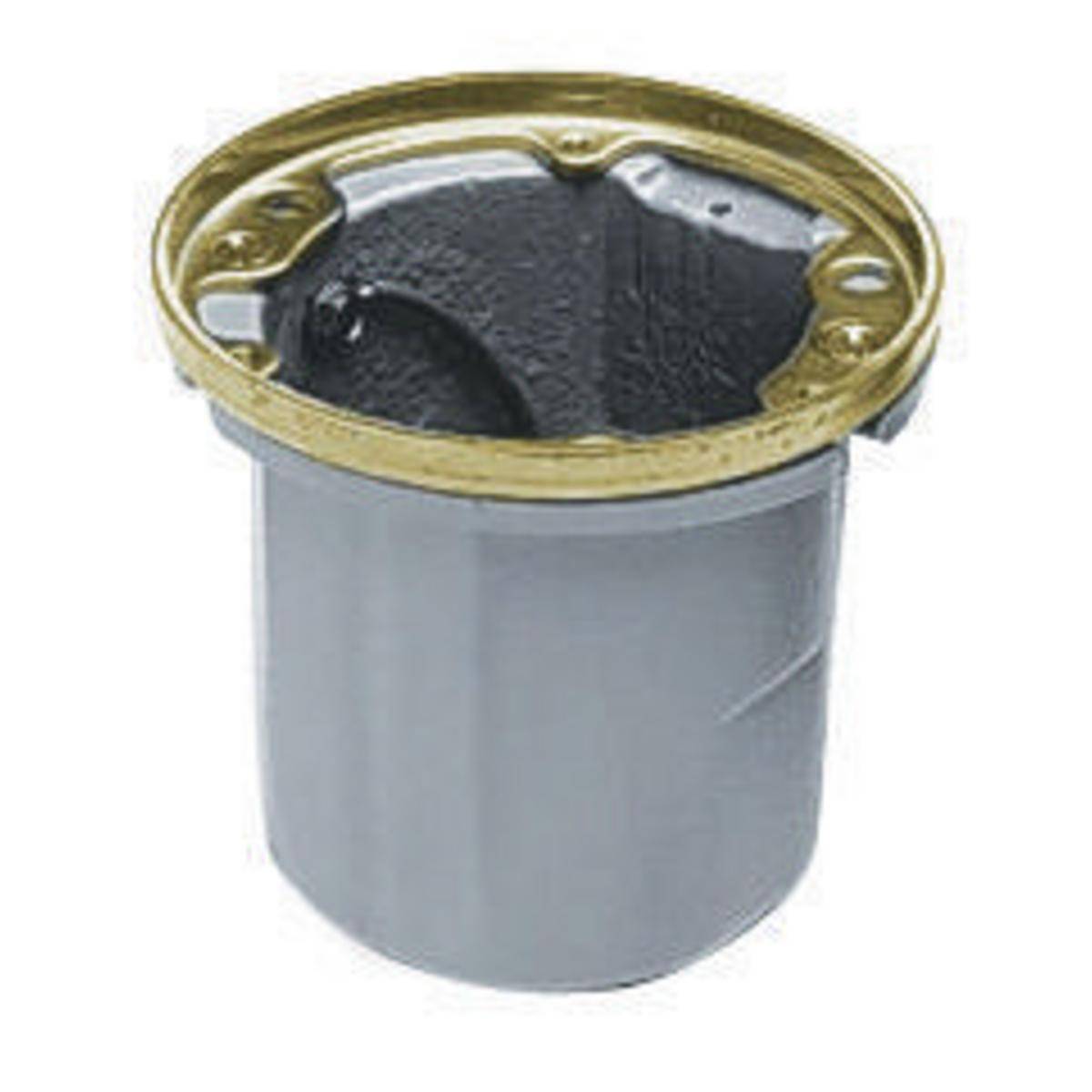 Wiring Device-Kellems B2588 Semi Adjustable Standard Sized Floor Box, Cast Iron, 18.5 cu-in Capacity, 1 Gangs, 2 Knockouts, 3.22 in L x 4.09 in W x 3.65 in H