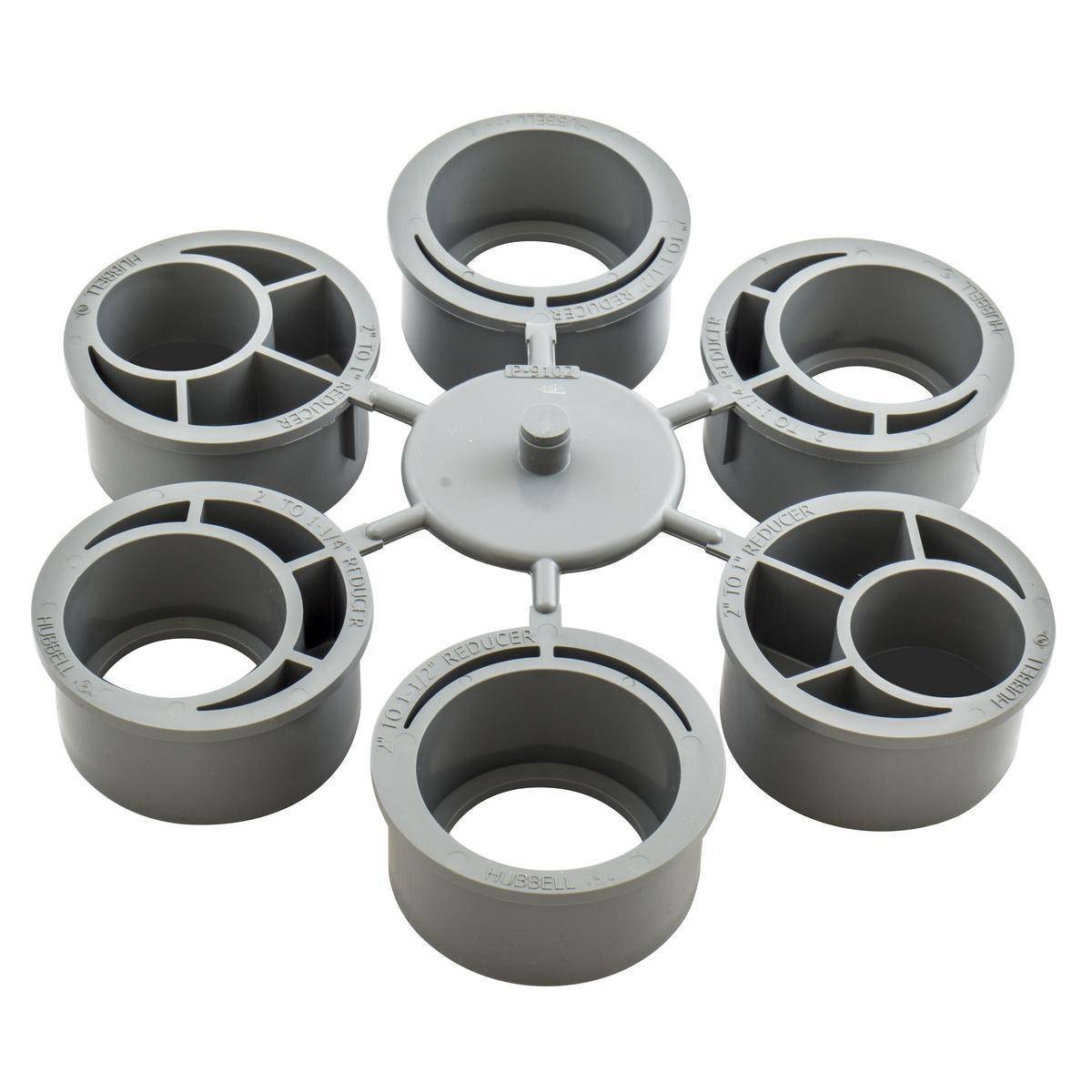 Wiring Device-Kellems SystemOne ScrubShield® CFBADAPT200 Conduit Reducing Standard Adapter Set, 4 in Dia, PVC