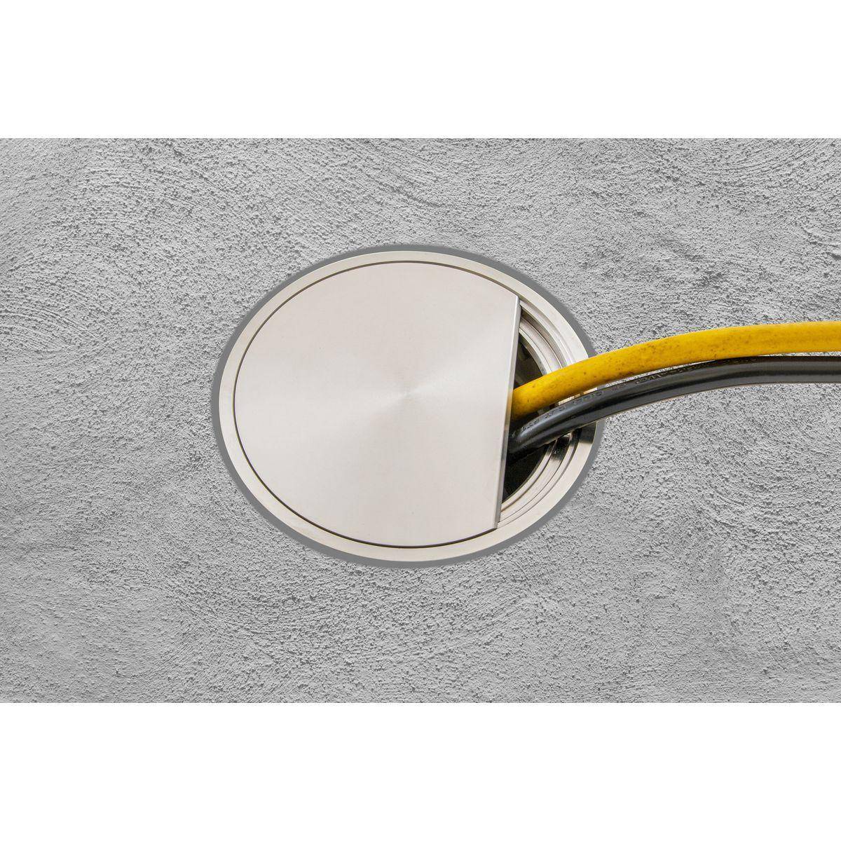 Wiring Device-Kellems CFBS1R4T2CVRSS Floor Box Replacement Cover With Tile Flange, Stainless Steel