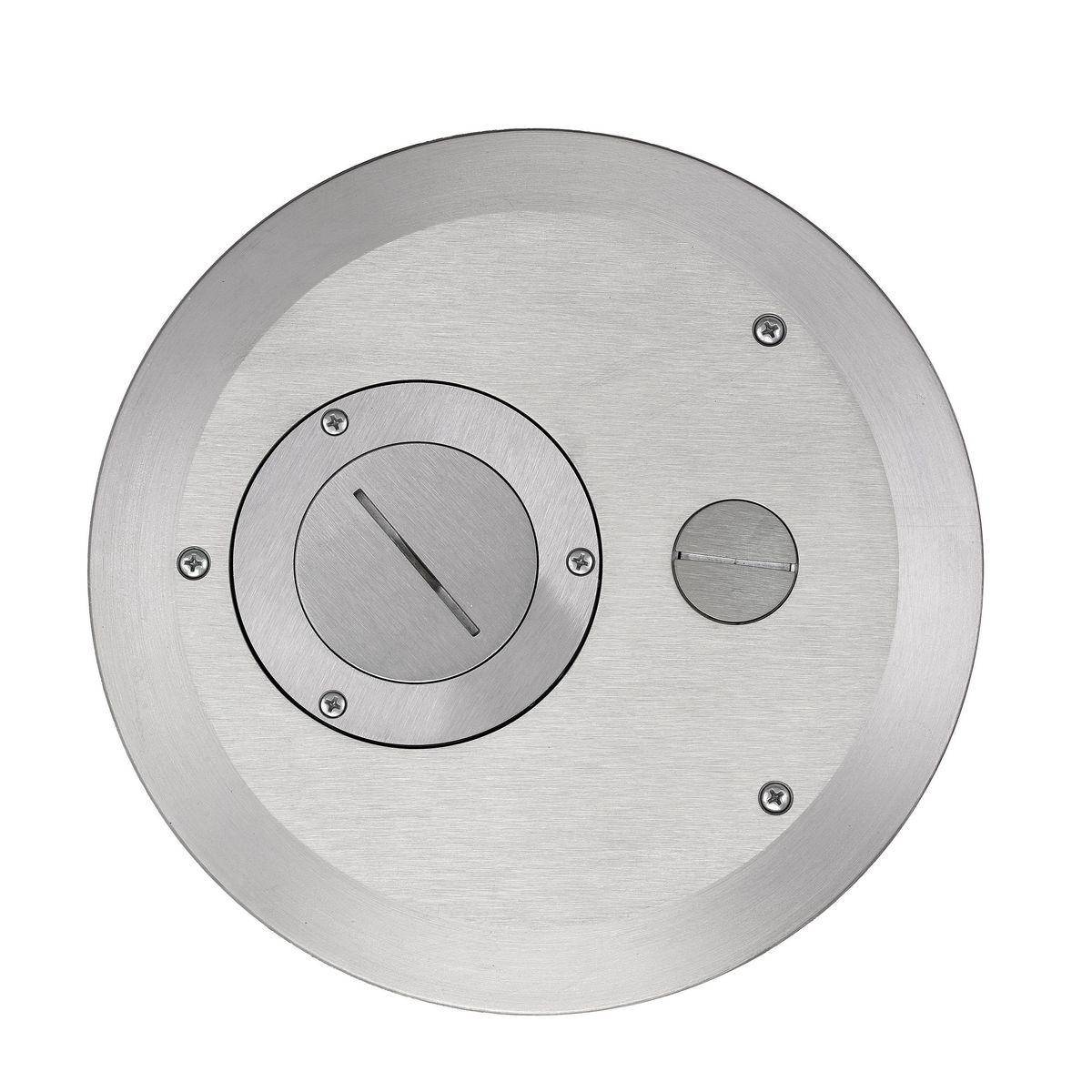Wiring Device-Kellems CFBS1R8FFCVRALU Concrete Floor Box Cover, 9.5 in W, Die Cast Aluminum