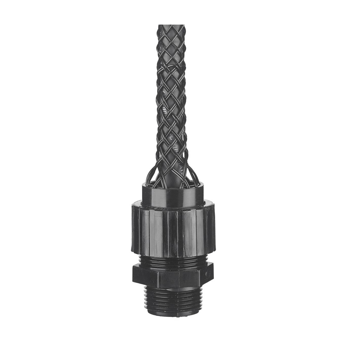 Wiring Device-Kellems CG408NM Form 2 Non-Metallic Standard Straight Deluxe Cord Grip, 1/2 in Trade, 1 Conductor, 3/8 to 1/2 in Cable Openings, Nylon