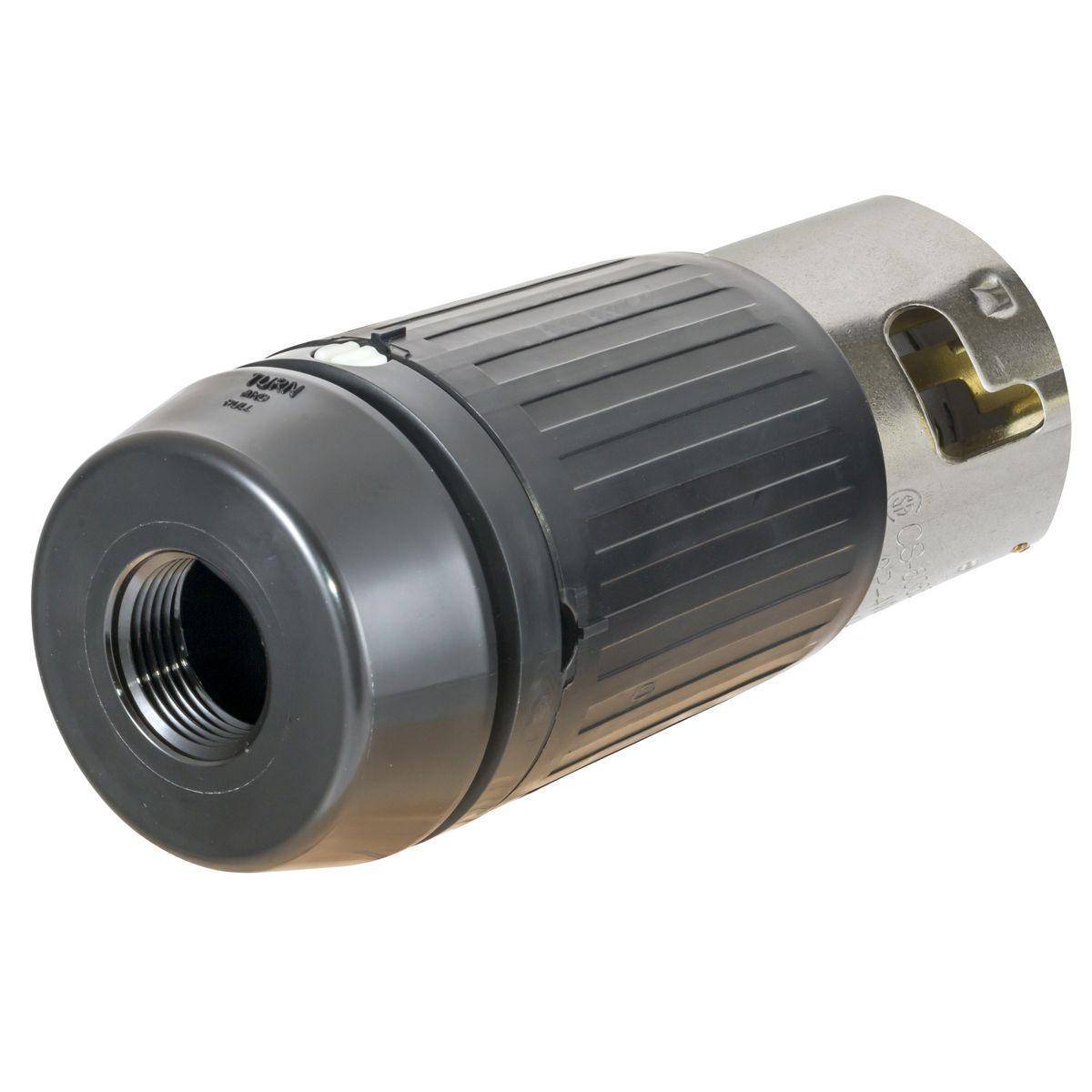 Wiring Device-Kellems Twist-Lock® CS8365CA10 3-Phase Heavy Duty Grounding Locking Plug, 250 VAC, 50 A, 3 Poles, 4 Wires