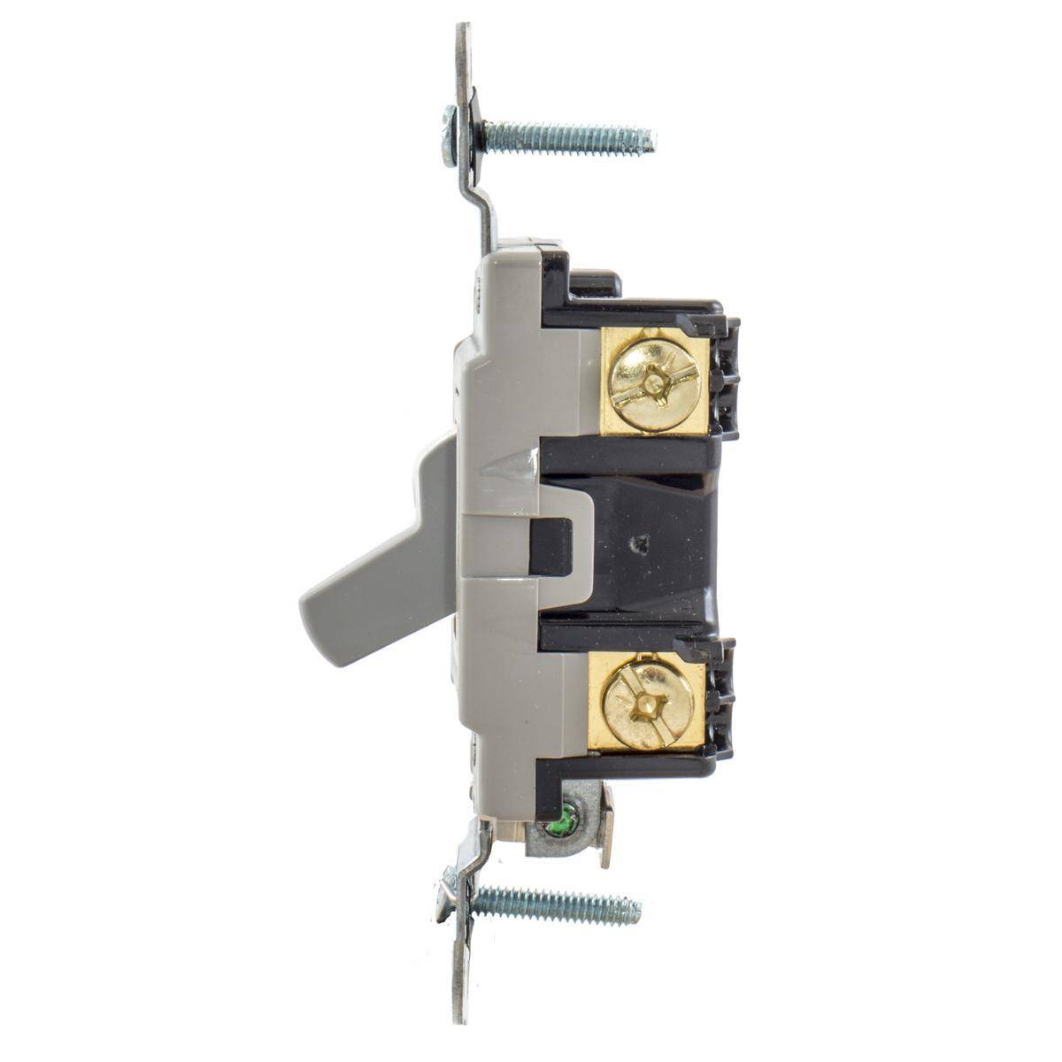 EATON Arrow Hart CSB120GY Specification Grade Toggle Switch, 120/277 V, 20 A, 1/2 hp Power Rating