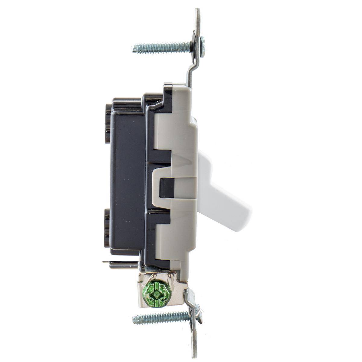 EATON Arrow Hart CSB115W Specification Grade Toggle Switch, 120/277 V, 15 A, 1/2 hp, 2 hp Power Rating
