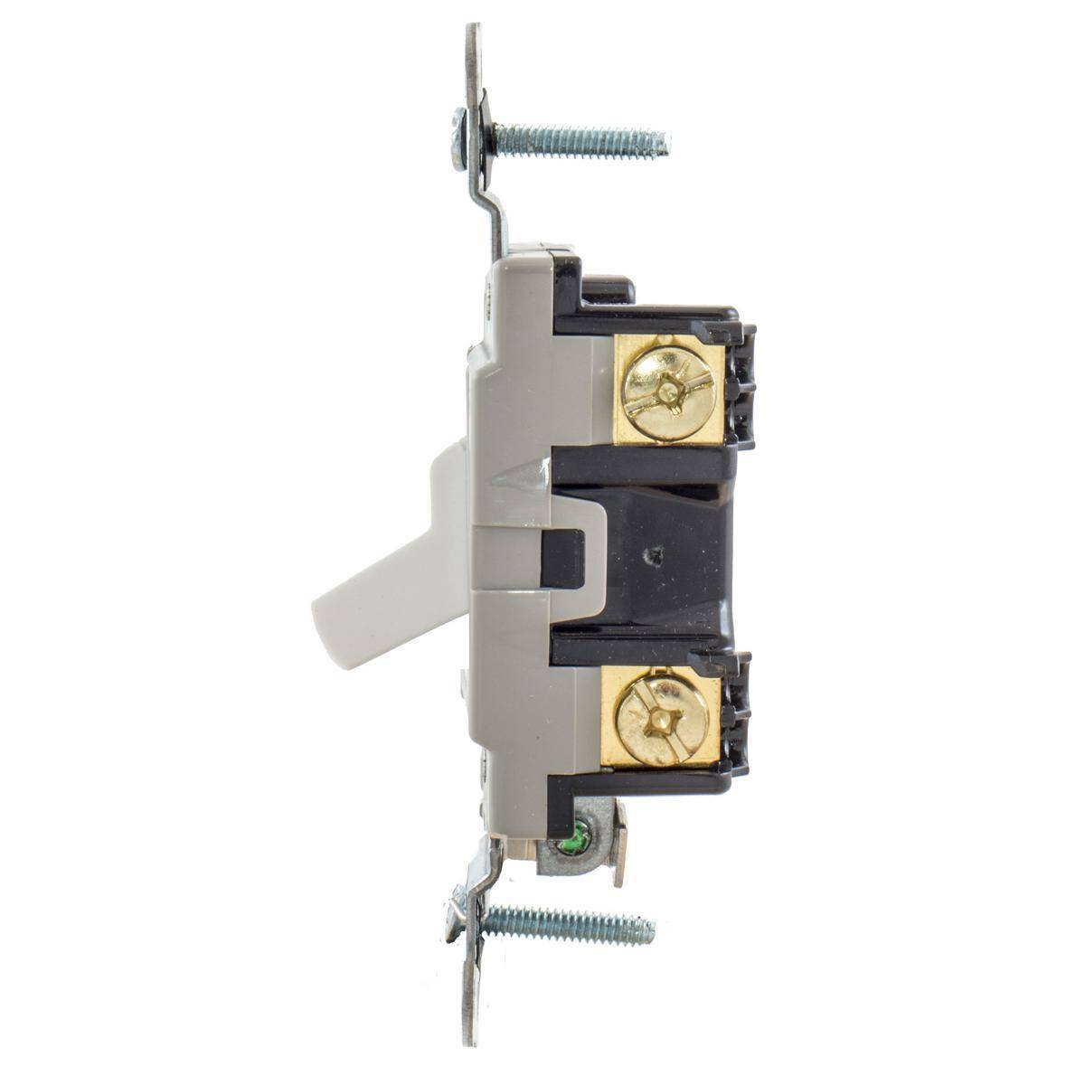 EATON Arrow Hart CSB115W Specification Grade Toggle Switch, 120/277 V, 15 A, 1/2 hp, 2 hp Power Rating