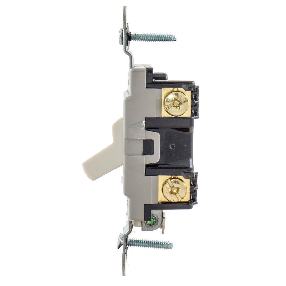 EATON Arrow Hart® CSB115LA CSB Commercial/Specification Grade Toggle Switch, 120/277 VAC, 15 A, 1/2, 2 hp Power Rating