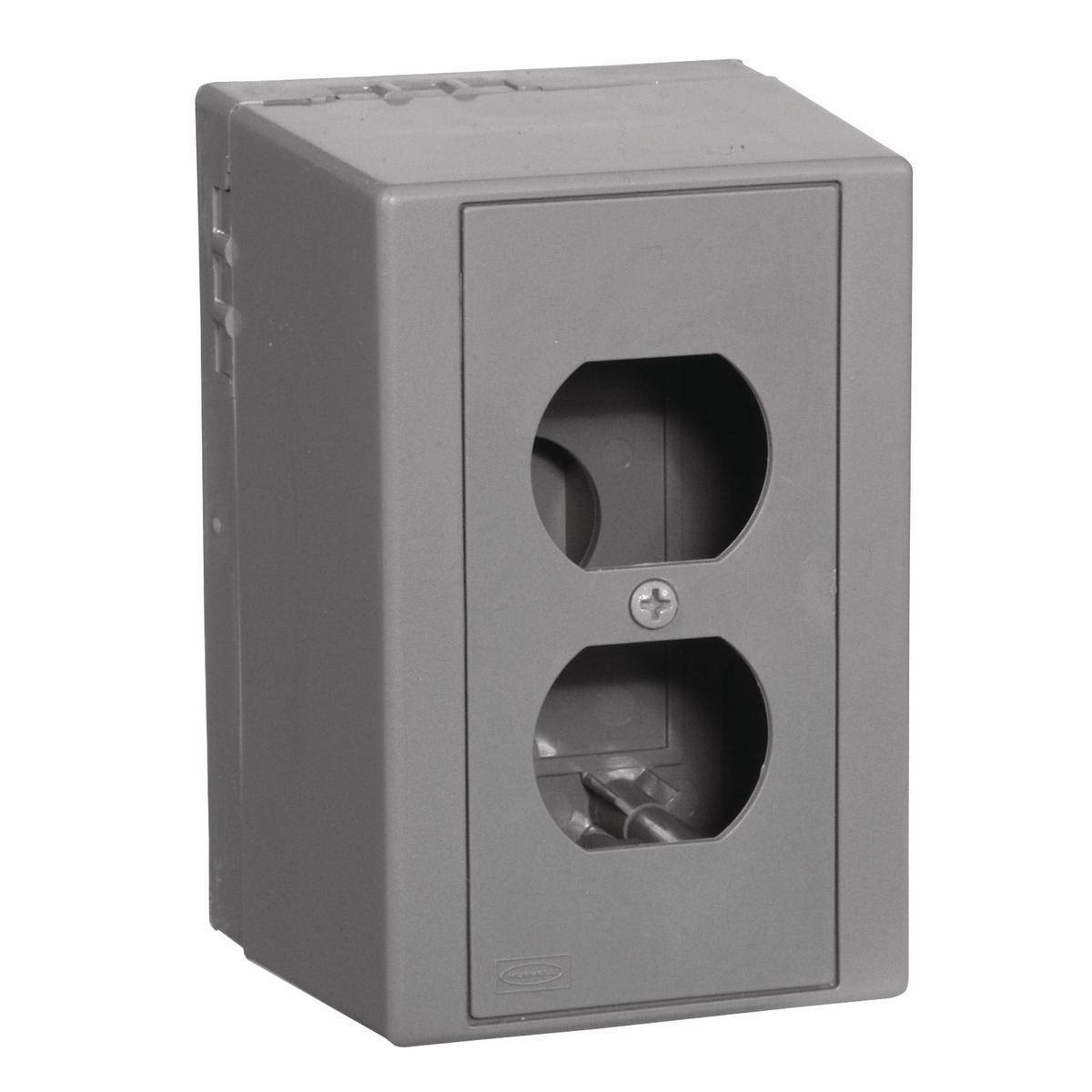 Wiring Device-Kellems DRUBKITAC 2-Pole 3-Wire Pre-Wired Standard Molded and Fabricated Utility Box Kit With Auxiliary Contact, PVC, 34 cu-in Capacity, 1 Outlets