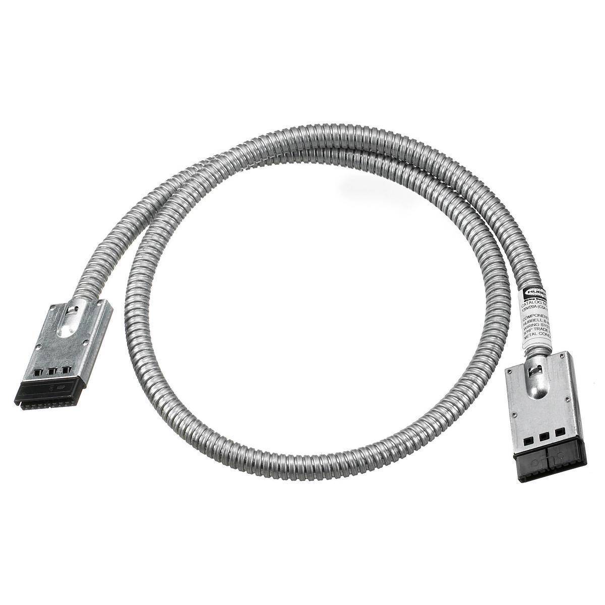 Wiring Device-Kellems EXT33205FF8W 8-Wire Female to Female Standard Extender Cable, For Use With 3/3/2 Connexions- Modular Wiring System, 5 ft Cable, Floor Mount, Composite