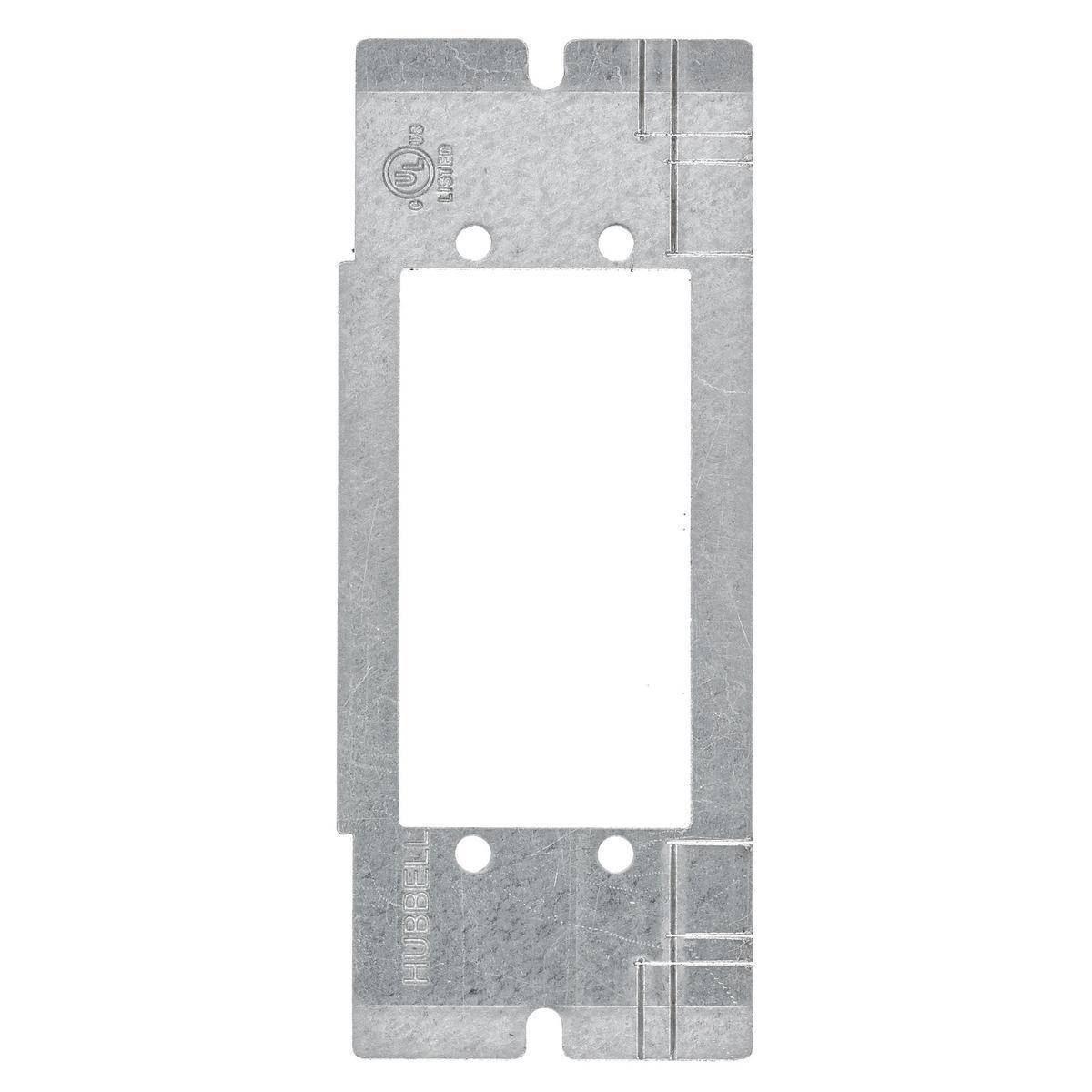 PREMISE WIRING ScrubShield® FBMPAAP Double Extron® AAP Opening Mounting Plate, 1 Gangs, Stamped Steel