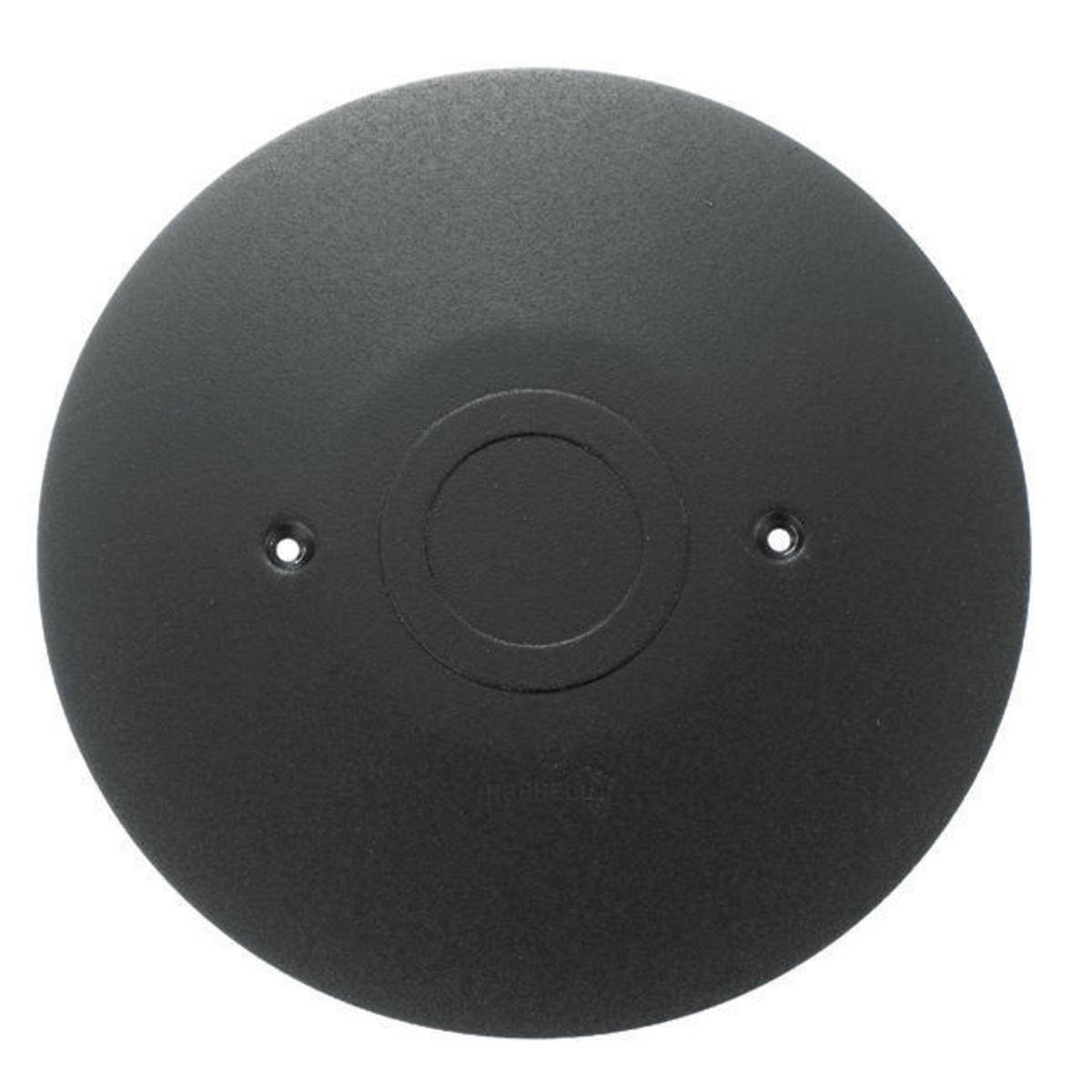 PREMISE WIRING FF2BK Fire Rated Poke Through Cover, 8 in Dia, 1/4 in D, Aluminum