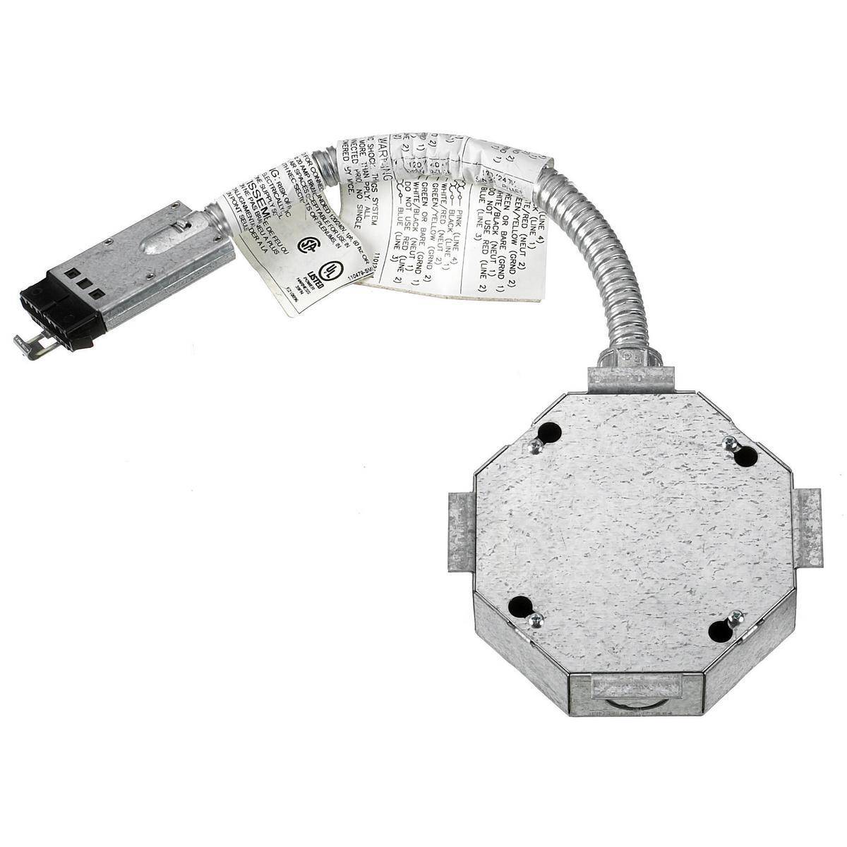 Wiring Device-Kellems FIJB332 Furniture Feed Standard Sized Box, For Use With 3/2/2 Connexions Modular Wiring System, 20 A at 120/208 VAC, 10 AWG Copper Wire, Floor Mount, Composite