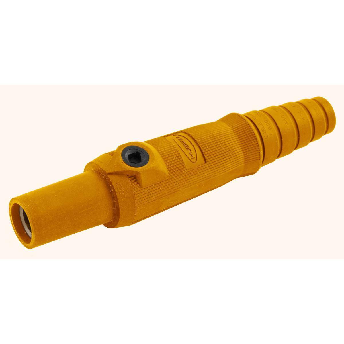 Wiring Device-Kellems HBL15FO 15 Series 1-Pole Female Insulated Standard In-Line Plug With SC/PPC Cord, 600 VAC/250 VDC, 150 A, 8 to 2 AWG Wire, Screw Terminal Connection
