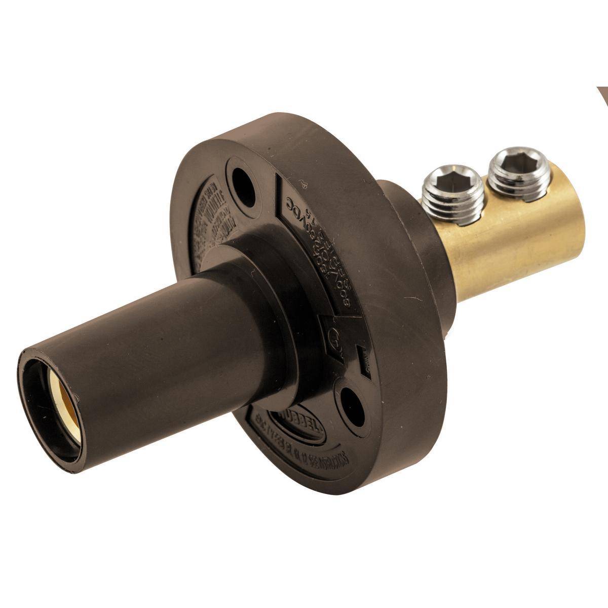 Bryant Electric Wiring Device-Kellems HBL15FRBN 15 Series Cam Type Extra Heavy Duty Industrial Single Pole Receptacle, 600 VAC/VDC, 250 VDC, 150 A, 8 to 2 AWG, 4 to 4/0 AWG Wire, Female/Double Set Screw Connection, NEMA 3R/4X/12 NEMA Rating