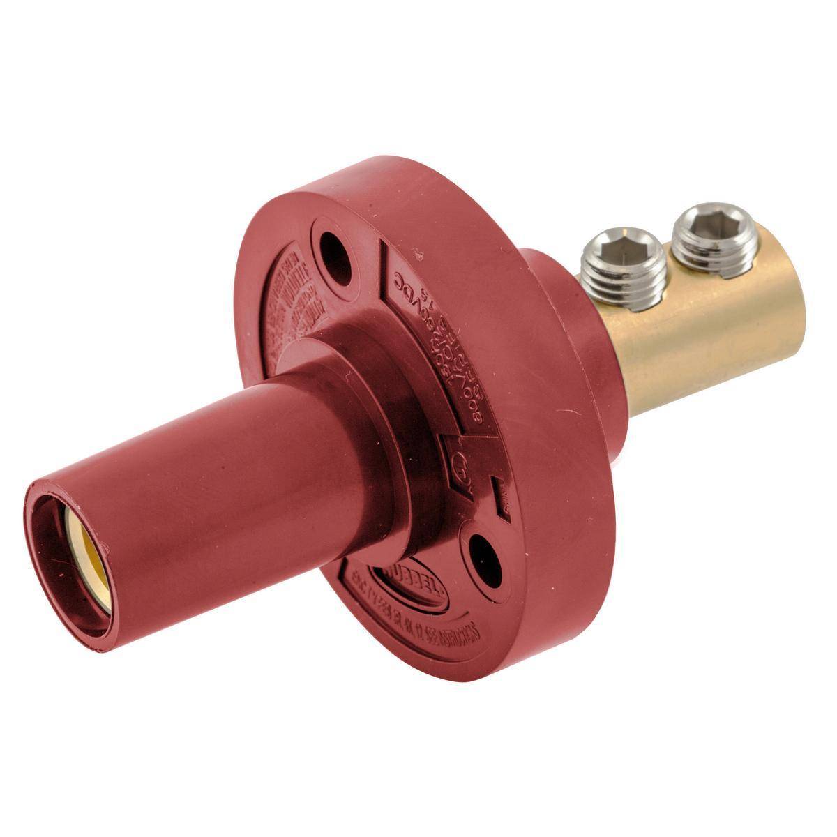 Bryant Electric Wiring Device-Kellems HBL15FRR 15 Series Cam Type Standard Single Pole Receptacle, 600 VAC, 150 A, 8 to 2 AWG Wire, Female/Double Set Screw Connection, NEMA 3R/4X/12 NEMA Rating