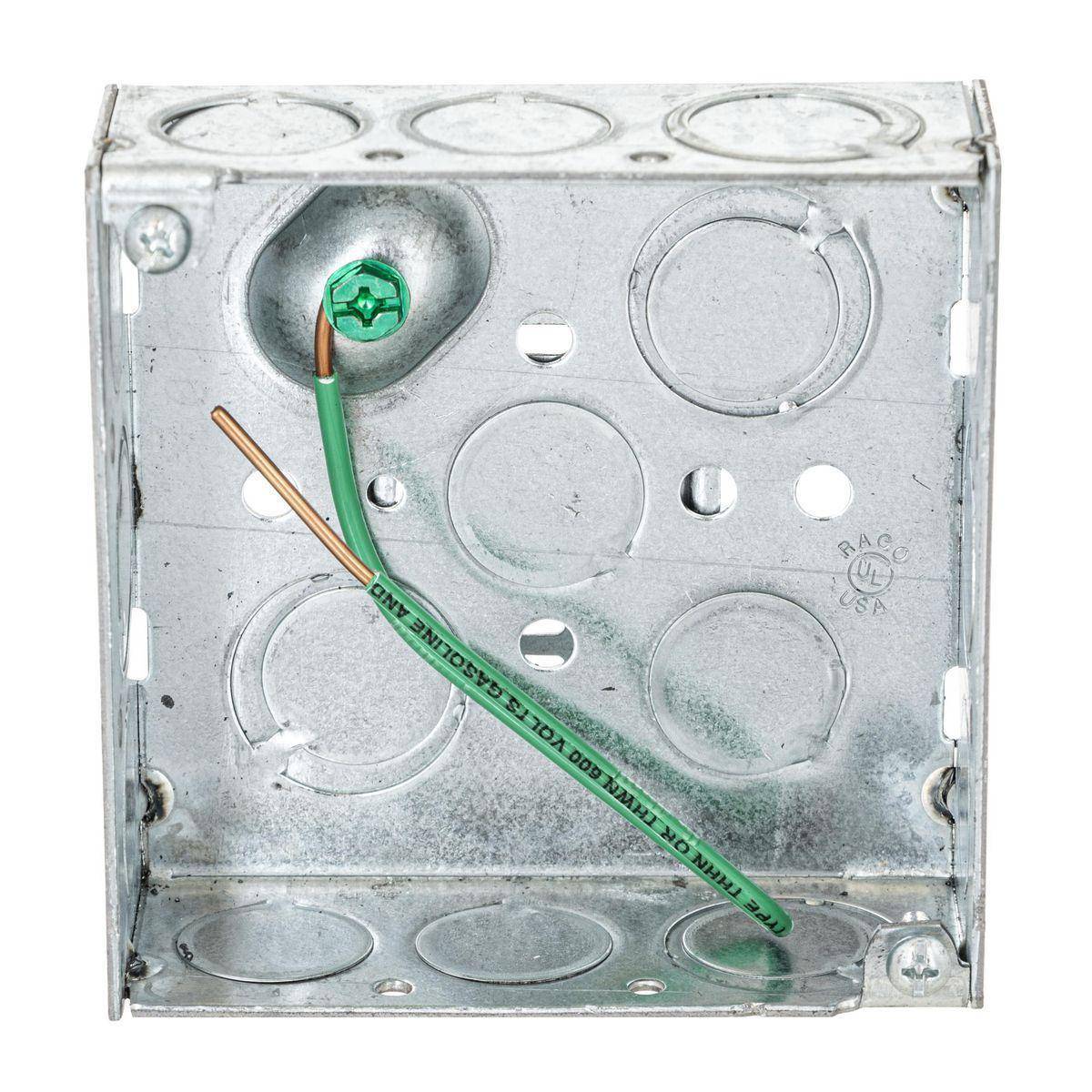 Wiring Device-Kellems HBL189F HBL Wall Box Electrical Floor Cover, Steel, 21 cu-in Capacity, ((4) Back, (12) Side) Knockouts