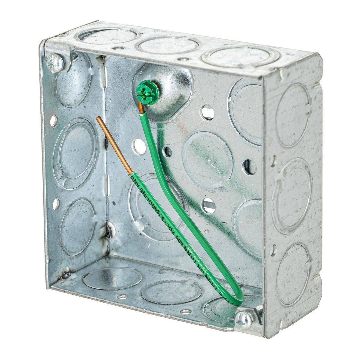 Wiring Device-Kellems HBL189F HBL Wall Box Electrical Floor Cover, Steel, 21 cu-in Capacity, ((4) Back, (12) Side) Knockouts