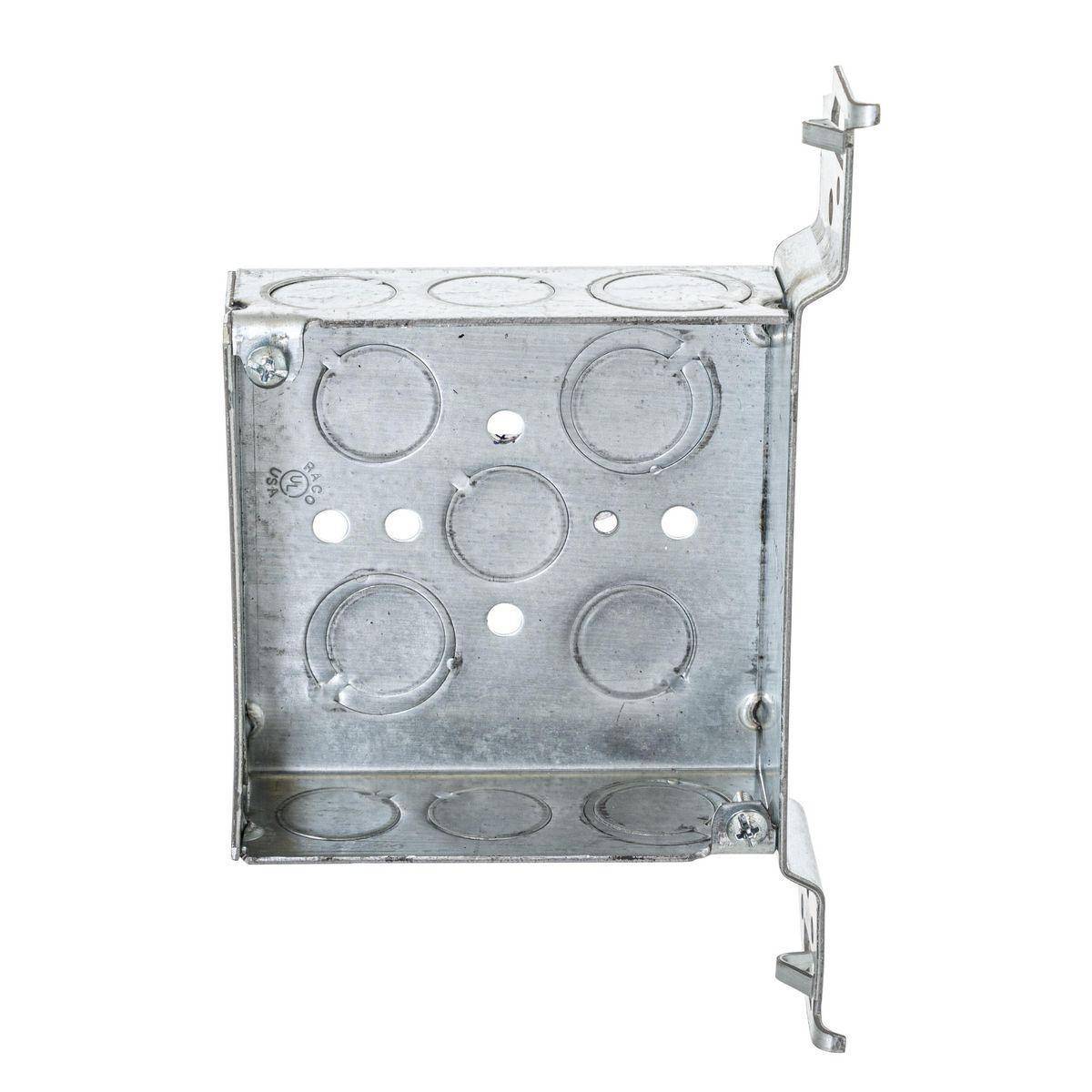 Wiring Device-Kellems HBL196 HBL Wall Box Electrical Floor Cover, Steel, 21 cu-in Capacity, ((5) Back, (12) Side) Knockouts