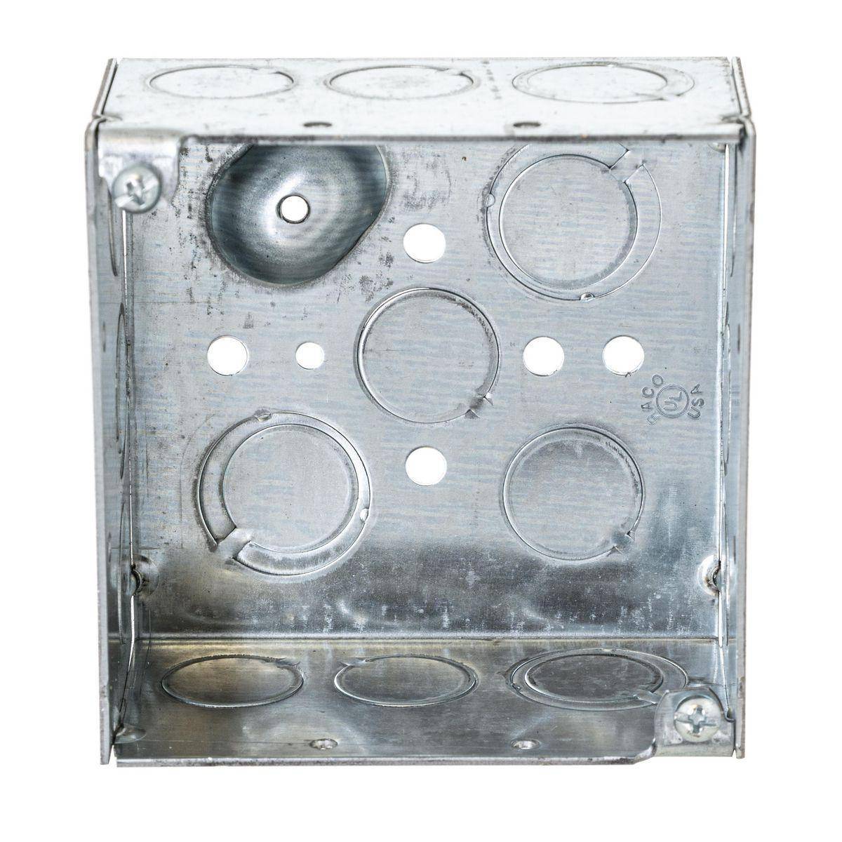 Wiring Device-Kellems HBL232 HBL Wall Box Electrical Floor Cover, Steel, 30.3 cu-in Capacity, ((4) Back, (12) Side) Knockouts