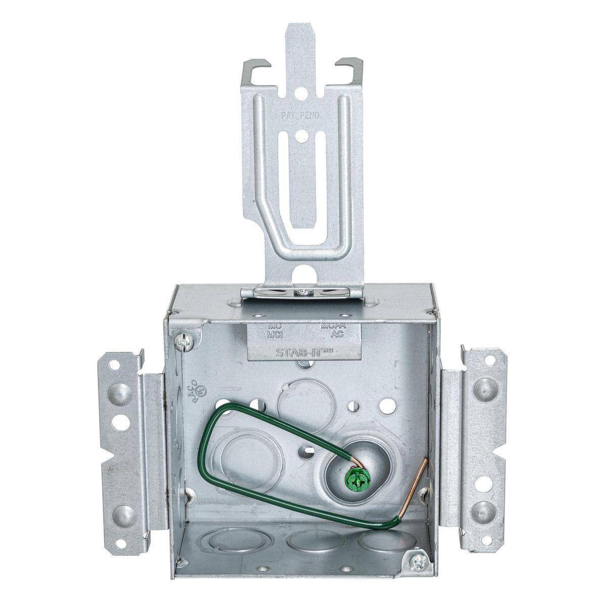 Wiring Device-Kellems HBL232MSCM HBL Wall Box Electrical Floor Cover, Steel, 30.3 cu-in Capacity, ((2) Back, (9) Side) Knockouts
