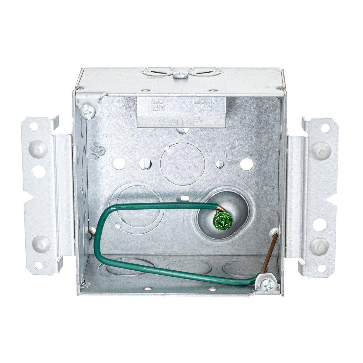 Wiring Device-Kellems HBL232MS HBL Wall Box Electrical Floor Cover, Steel, 30.3 cu-in Capacity, ((2) Back, (9) Side) Knockouts