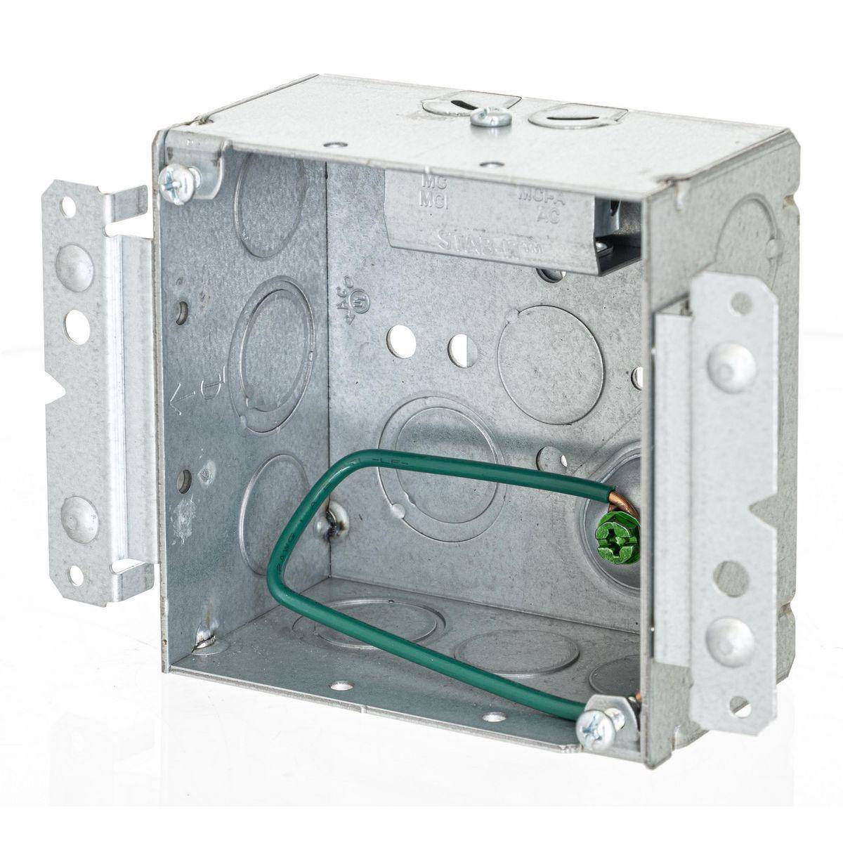 Wiring Device-Kellems HBL232MS HBL Wall Box Electrical Floor Cover, Steel, 30.3 cu-in Capacity, ((2) Back, (9) Side) Knockouts