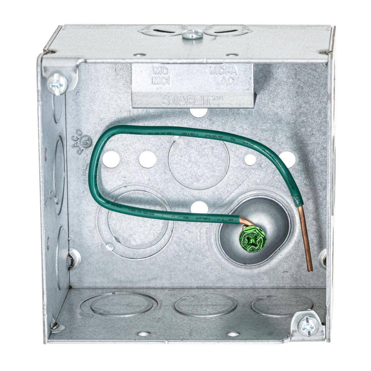 Wiring Device-Kellems HBL232S HBL Wall Box Electrical Floor Cover, Steel, 30.3 cu-in Capacity, ((2) Back, (9) Side) Knockouts