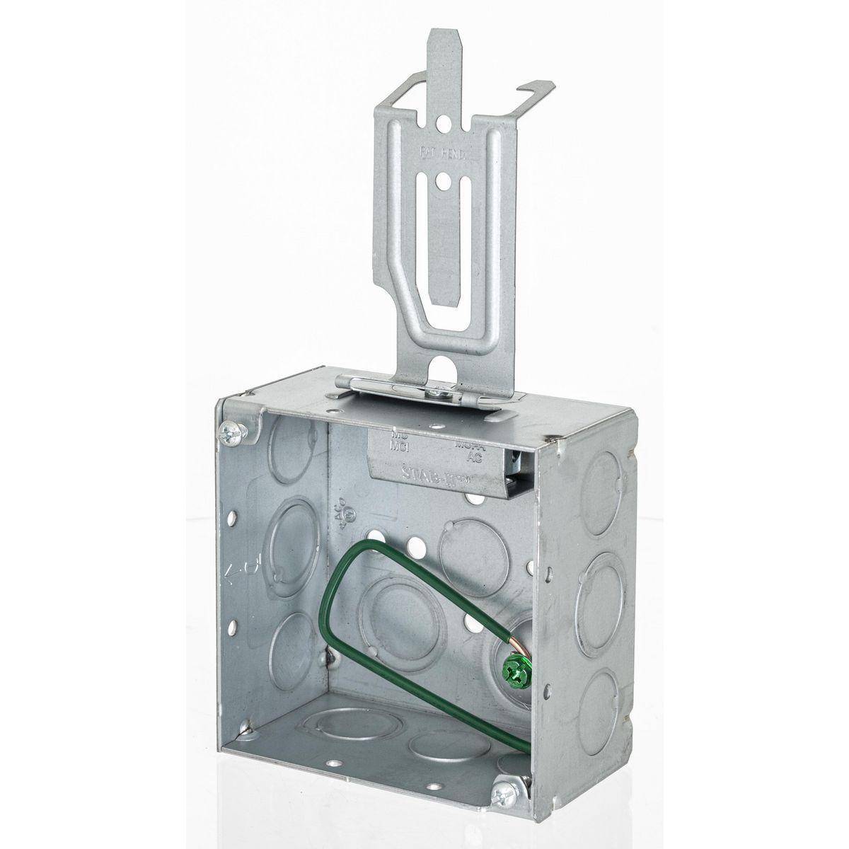 Wiring Device-Kellems HBL232SCM HBL Wall Box Electrical Floor Cover, Steel, 30.3 cu-in Capacity, ((2) Back, (9) Side) Knockouts